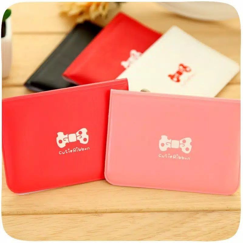 Dompet Kartu Pita 12 Slot Card Holder Ribbon Card Wallet Card Organizer