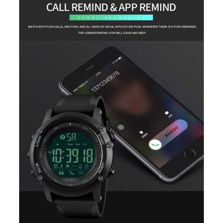 MLNSHP Jam Tangan Olahraga Smartwatch Bluetooth - 1321