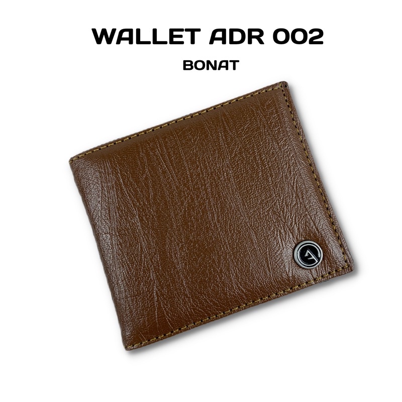 DOMPET PRIA ORIGINAL ANDRANO DOMPET PRIA LOGO KULIT SINTETIS DOMPET LAKI LAKI LIPAT PU DOMPET PRIA MURAH MERIAH COKLAT MUDA