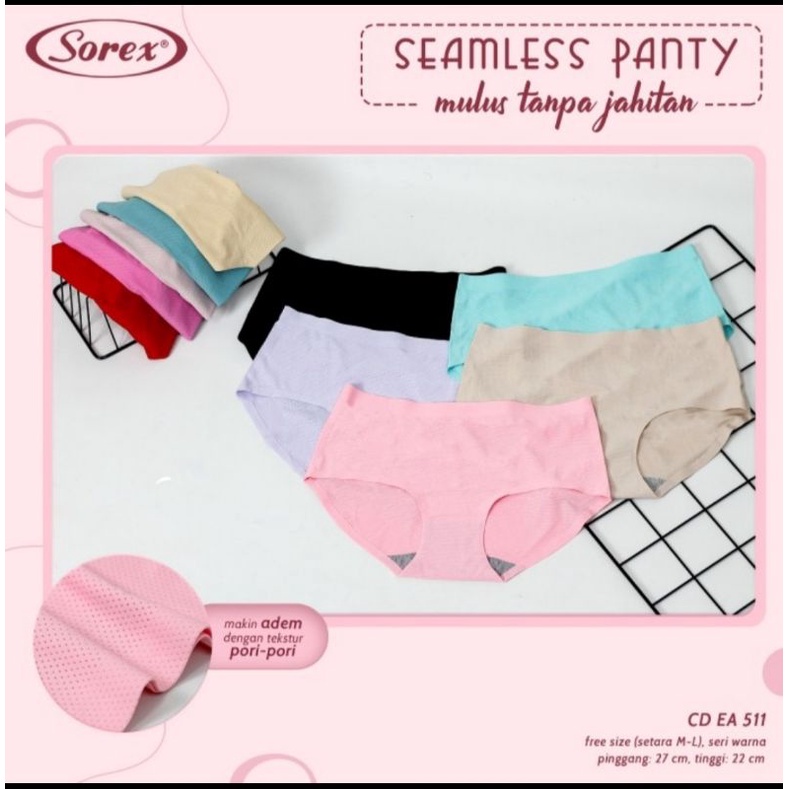 Celana Dalam wanita tanpa jahitan Sorex EA511 511 Seamless panty