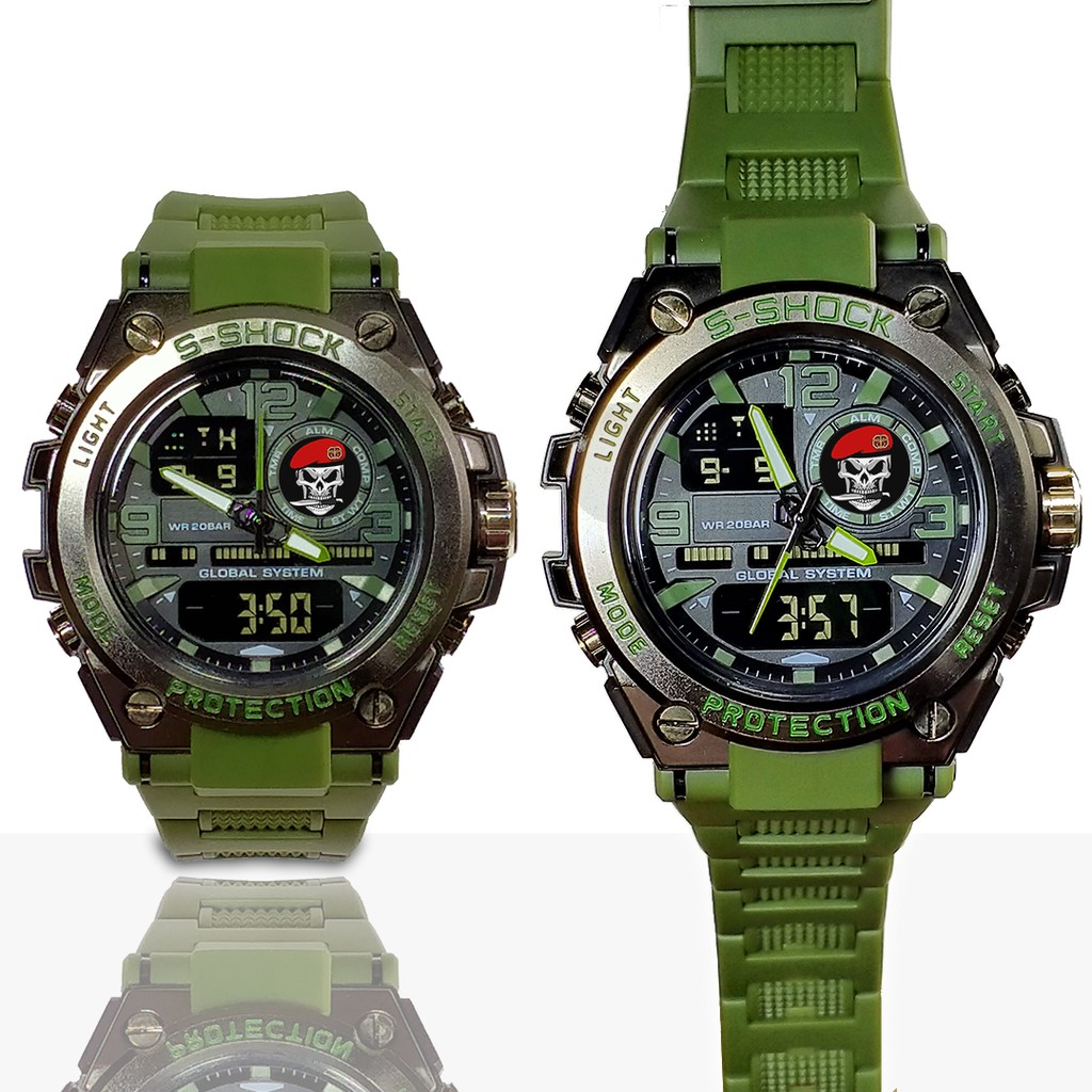 (Istimewa) Jam Tangan KOPASUS Double Time
