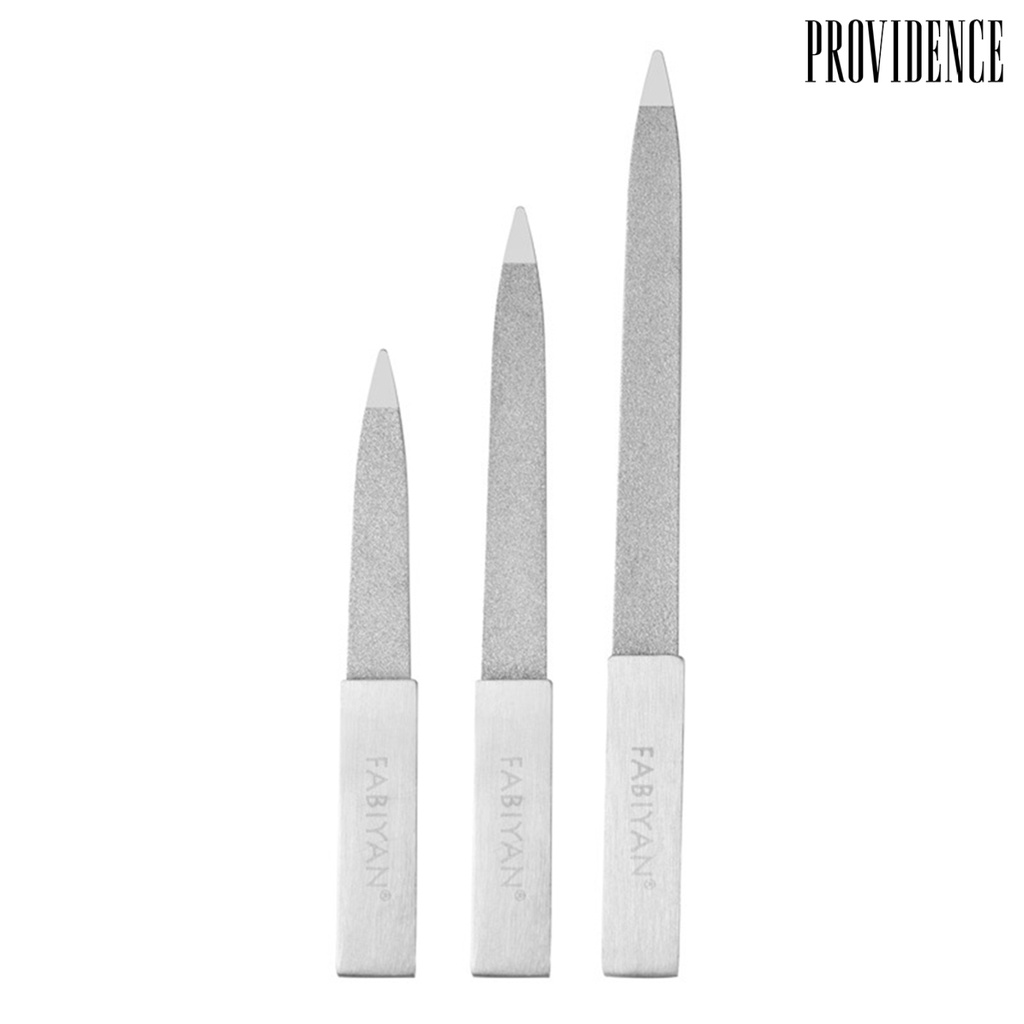 Providence Stainless Steel Nail Art File Cuticle Pusher Remover Double Sides Scrub Buffer