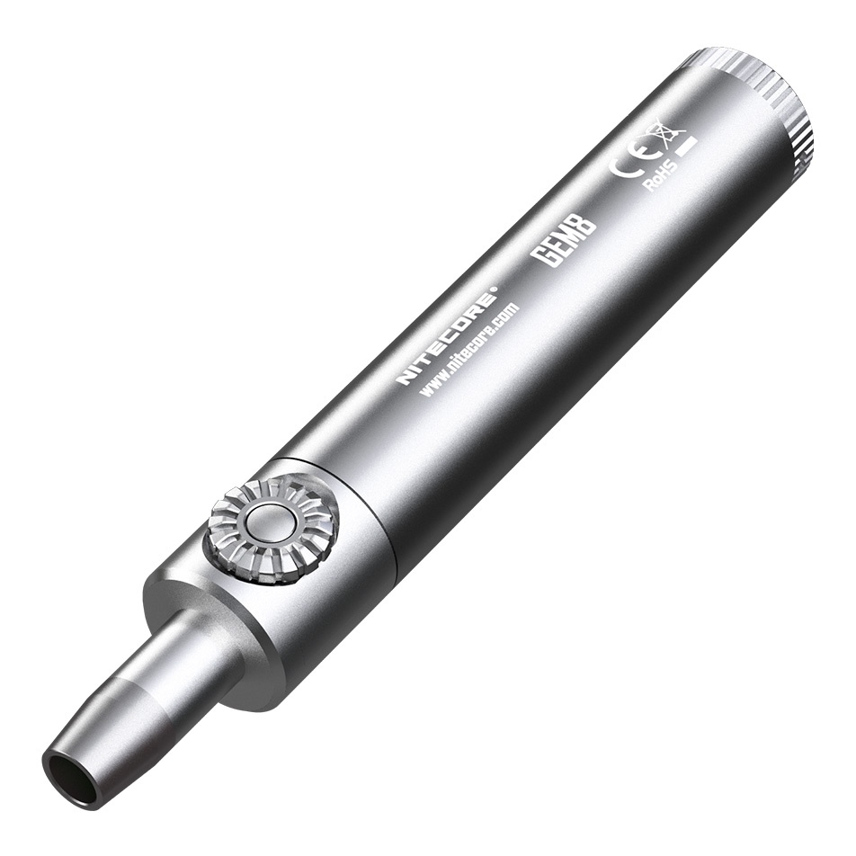 Nitecore GEM8 Senter Indentifikasi Batu Mulia Gemstone XP-L HI V3 500 Lumens - Silver