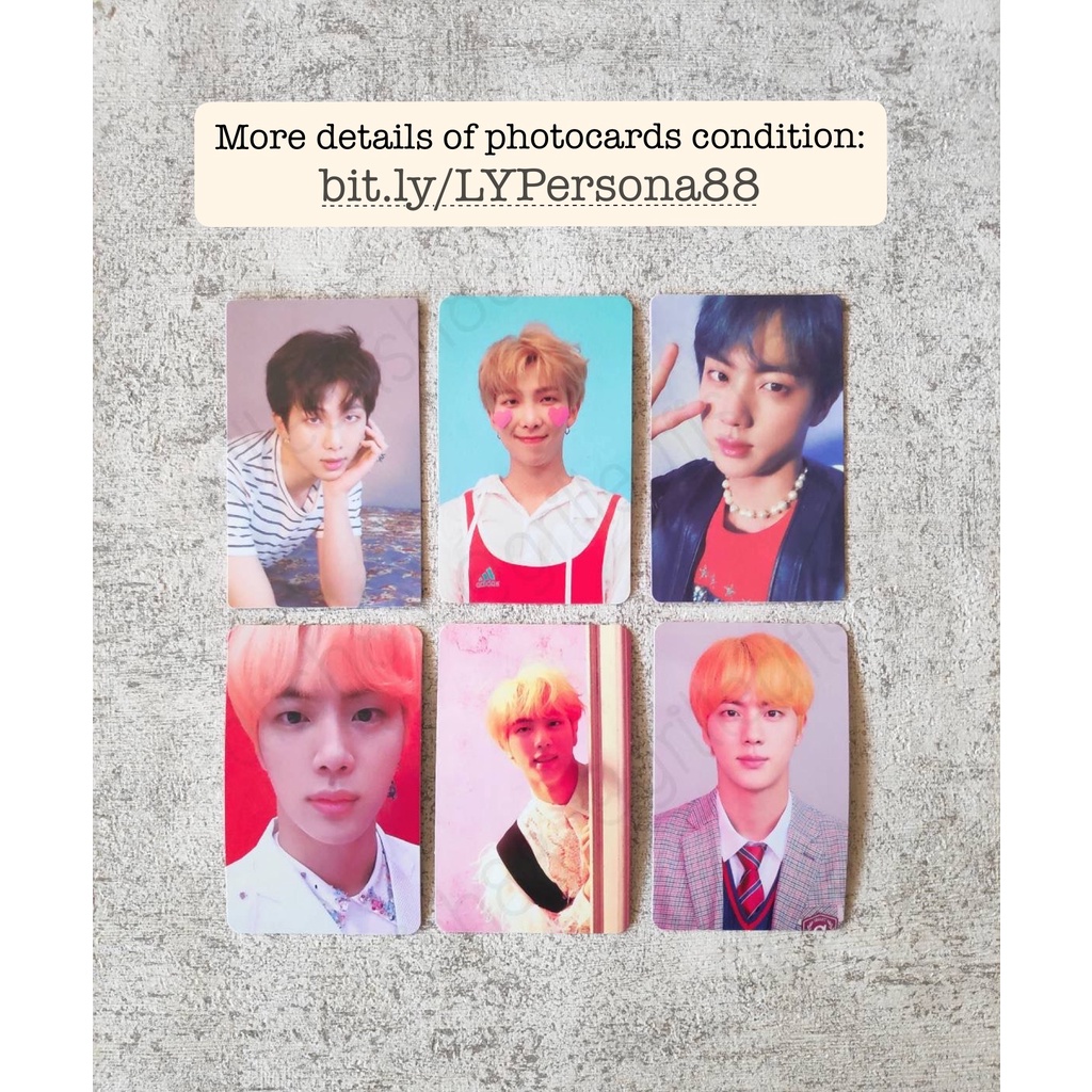 [CEK VARIASI] BTS LY MOTS HER TEAR ANSWER Persona Official Photocard | RM JIN Namjoon Seokjin