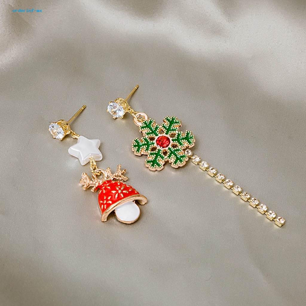 1 Pasang Anting Rumbai Desain Natal