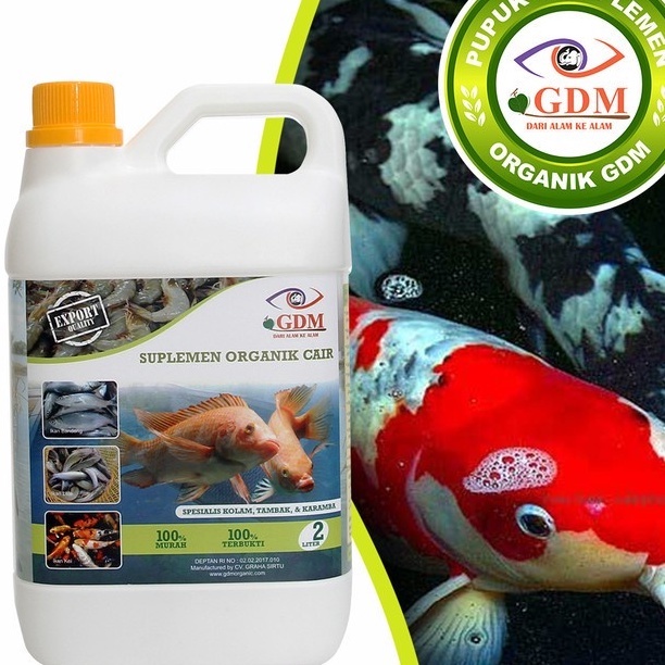 Suplemen Koi Organik GDM  2 Liter