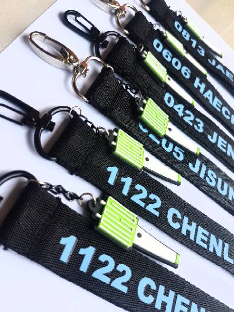 NCT DREAM Strap kpop name keychain keyring lanyard light stick