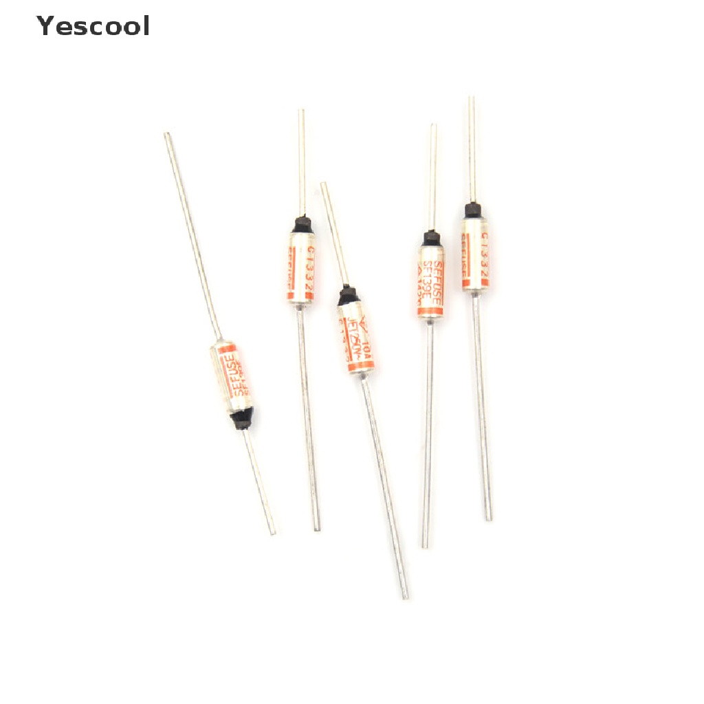 NEC Yescool 5pcs SF139E Sefuse Sekring Thermal 142°C 142 Celcius Derajat 10A 250V