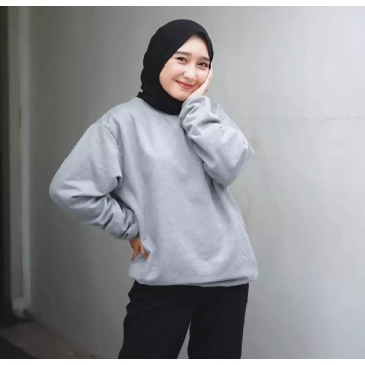 GFS BASIC FLEECE PREMIUM SWEATER POLOS WANITA DLN