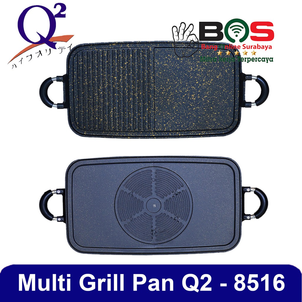 Alat Pemanggang Alat Panggang Kompor Q2 8516 Multi Square Grill Q2-8516