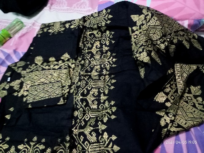 Kemeja Batik Prada Anjani Gold/panjang