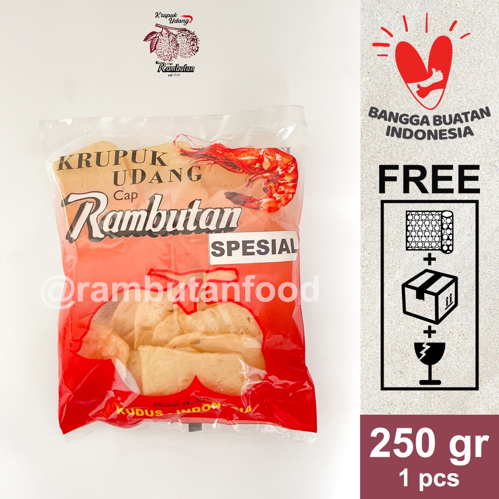 

KERUPUK UDANG CAP RAMBUTAN SPESIAL (250G)