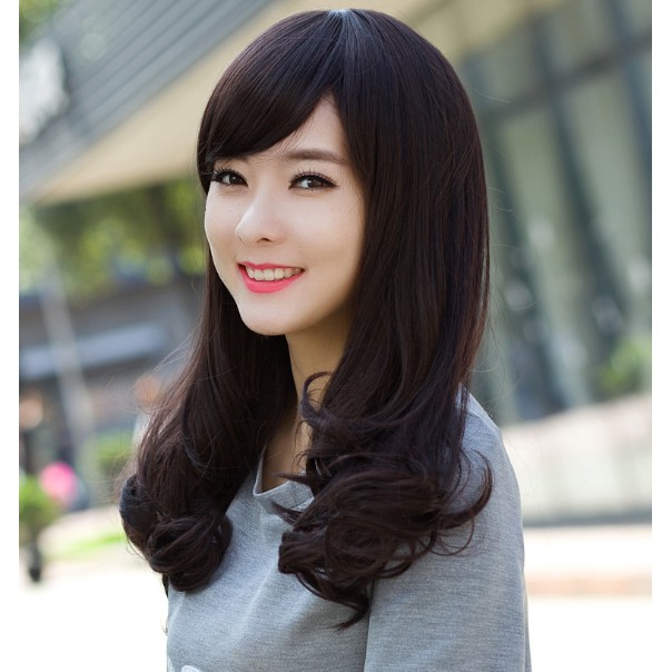 Wig Rambut Wanita Pendek Bergelombang Hair Extension Realistic Women's Short Hair Curly