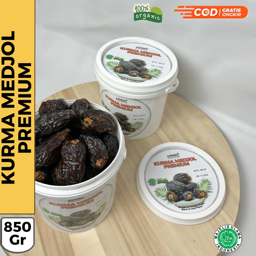 

Kurma Medjol Ember Super Premium Grade A Korma Ajwa Toples Jumbo 850gr | Kurma Ras.ayu