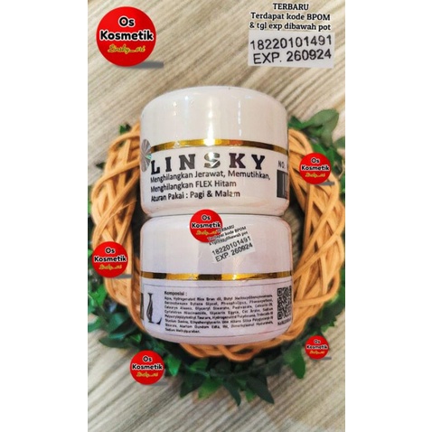 LINSKY PUTIH ANTI PENUAAN BPOM ORIGINAL 1000%+BARCODE+SEGEL+HOLOGRAM+EXP