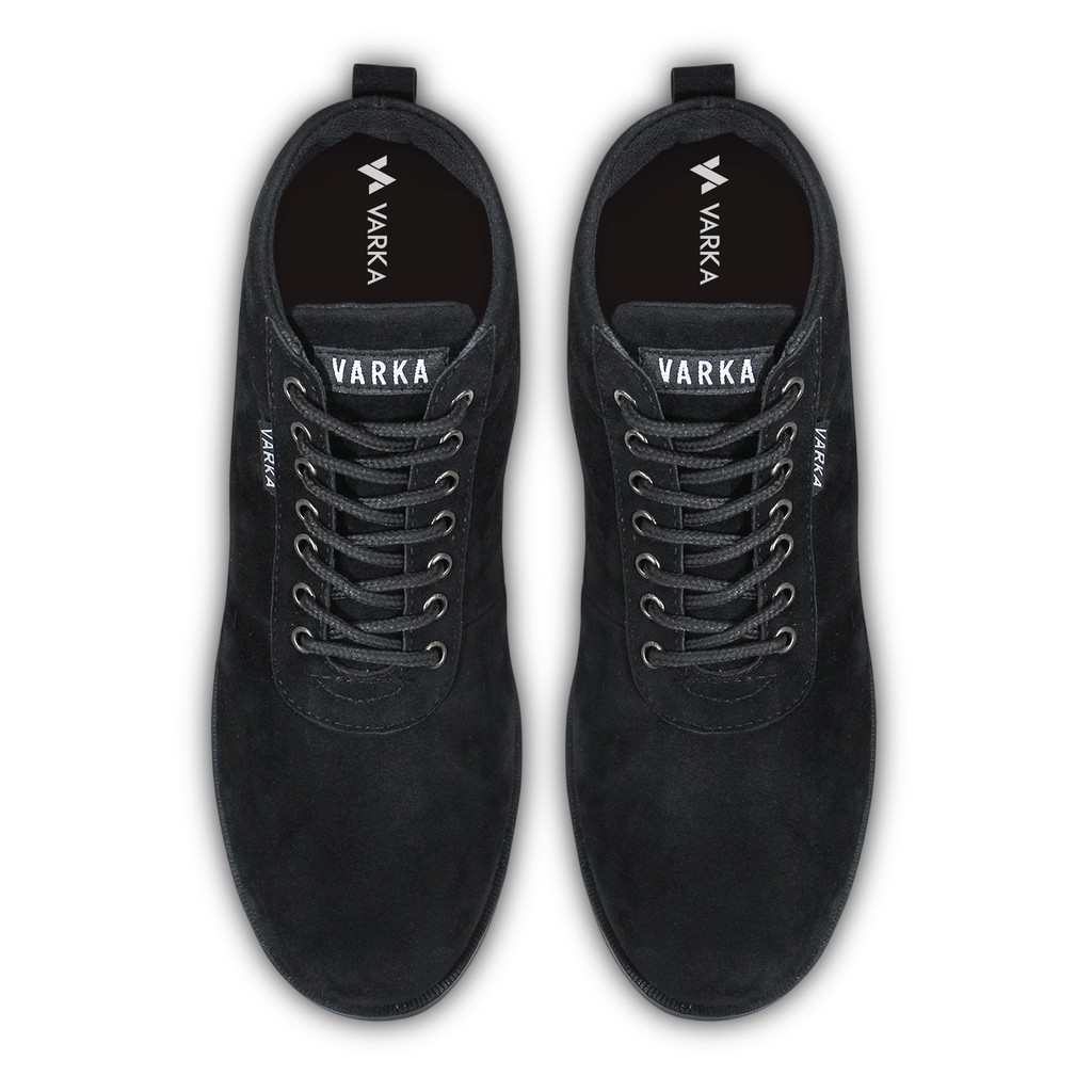 Sepatu Boot Pria Terbaru V 4282 Brand Varka Sepatu Tinggi Semi Formal Kerja Hitam Murah Berkualitas