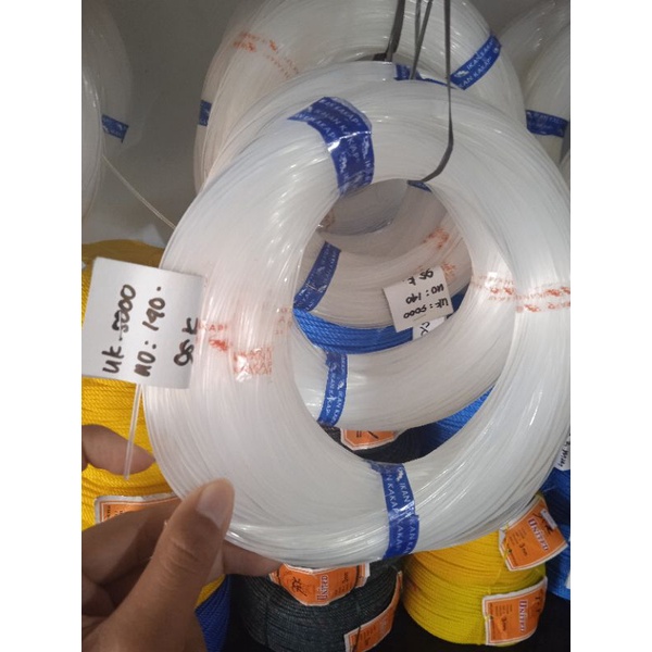 senar layangan ukuran 5000 senar pancing bening