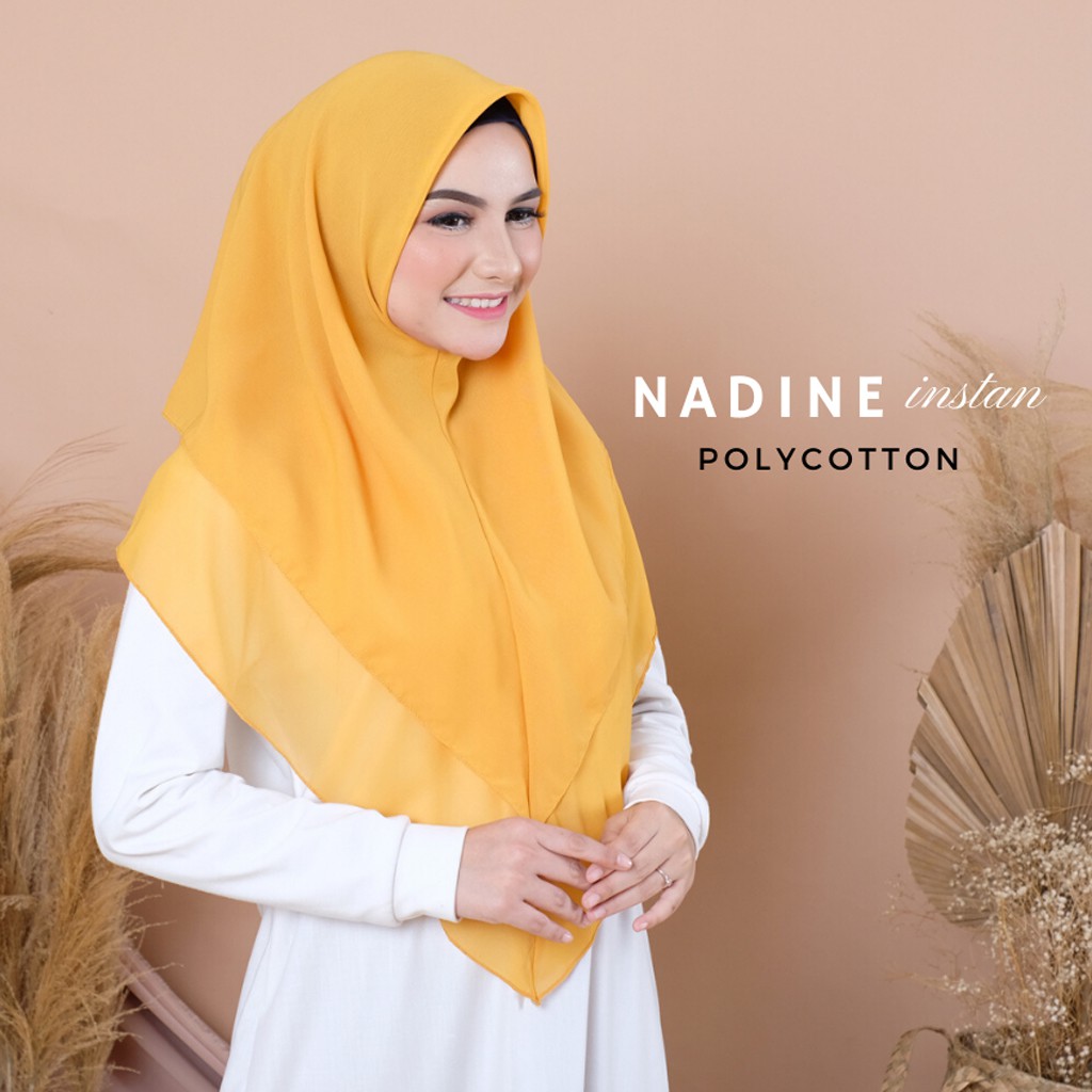  KERUDUNG  INSTAN HIJAB  INSTANT SEGI EMPAT NADINE Shopee 