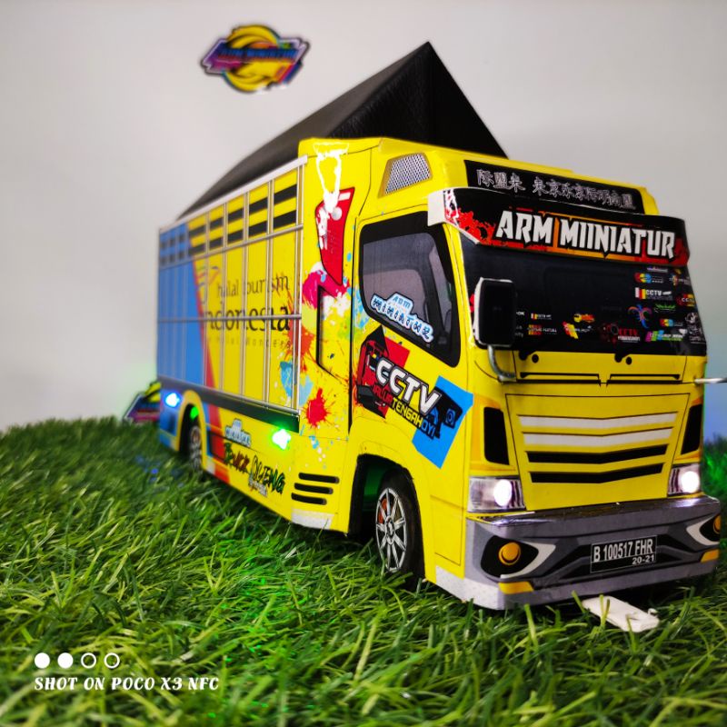 Grosir Mainan Anak Truk Canter Oleng Full Lampu