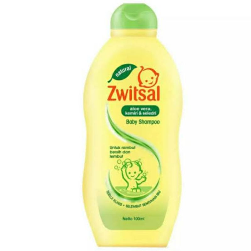 Zwitsal Baby Shampo Aloe Vera, Kemiri, &amp; Seledri 100 ml / Shampo Bayi / Shampo Zwitsal