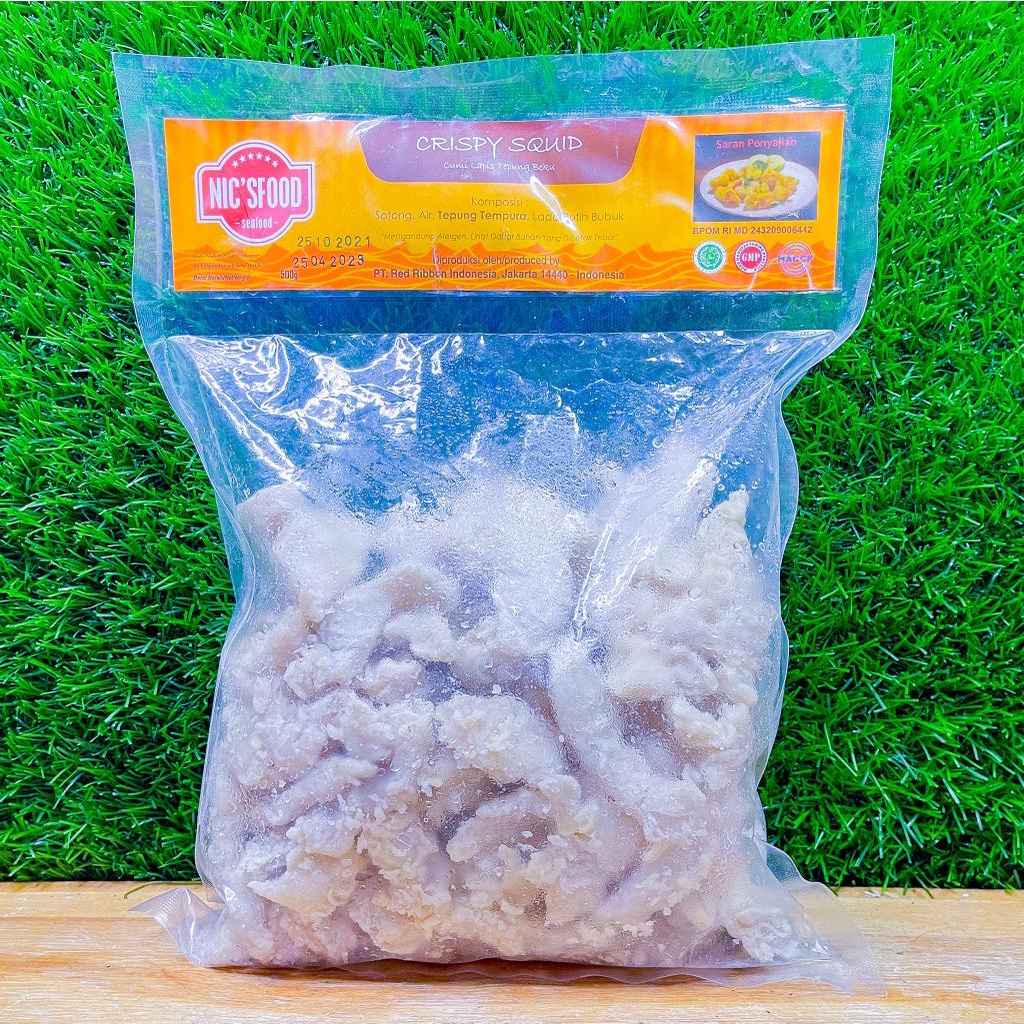 

Cumi Crispy Squid Frozen 500 Gram / Cumi Balut Tepung / Halal