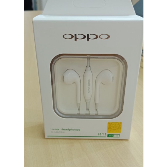 HEANDSET OPPO ORIGINAL100%R11 SUARA JERNIH EARPHONE HEANDSFREE
