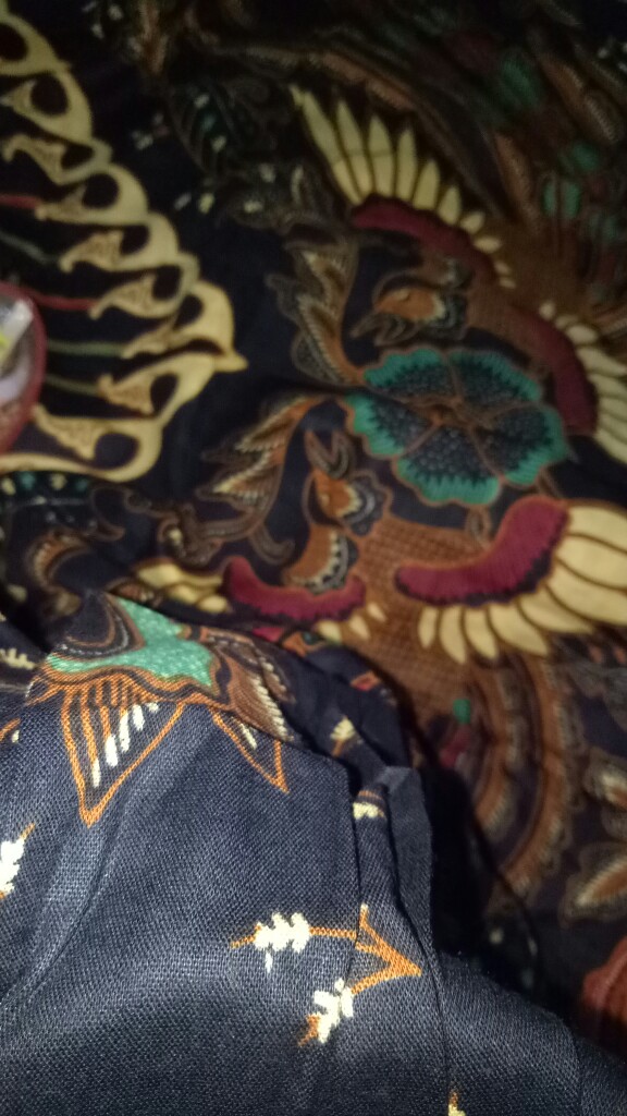 Kemeja Batik Pria Lengan Panjang Size M L Xl Xxl  Bswart Batik Hrb026 Kenongo Hem Panjang Padi