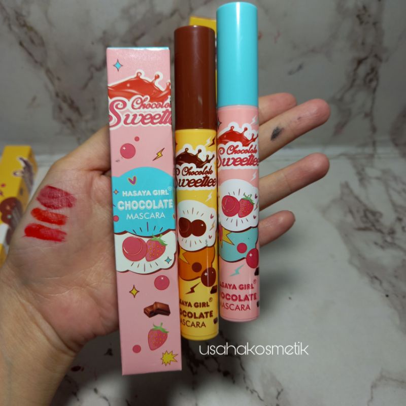 ECER!! MASCARA/MASKARA HASAYA GIRL CHOCOLATTE SWEETER CUTE NO.HH1064