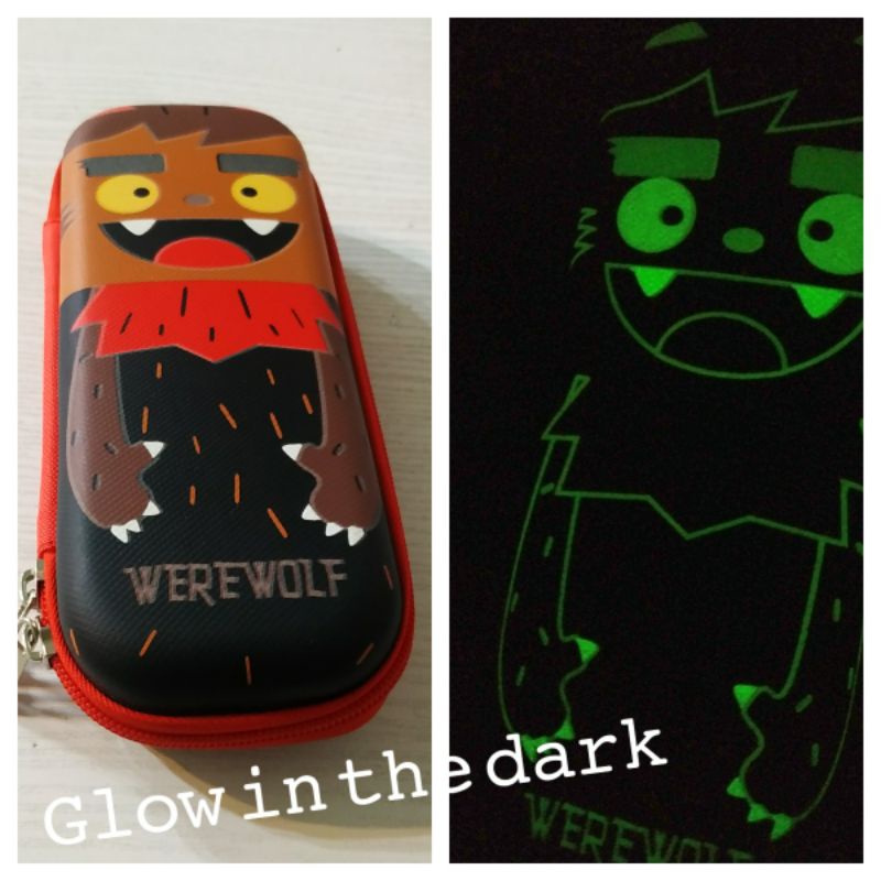 

Tempat Pensil Glow in the dark pen case HALLOWEEN WOLVERINE