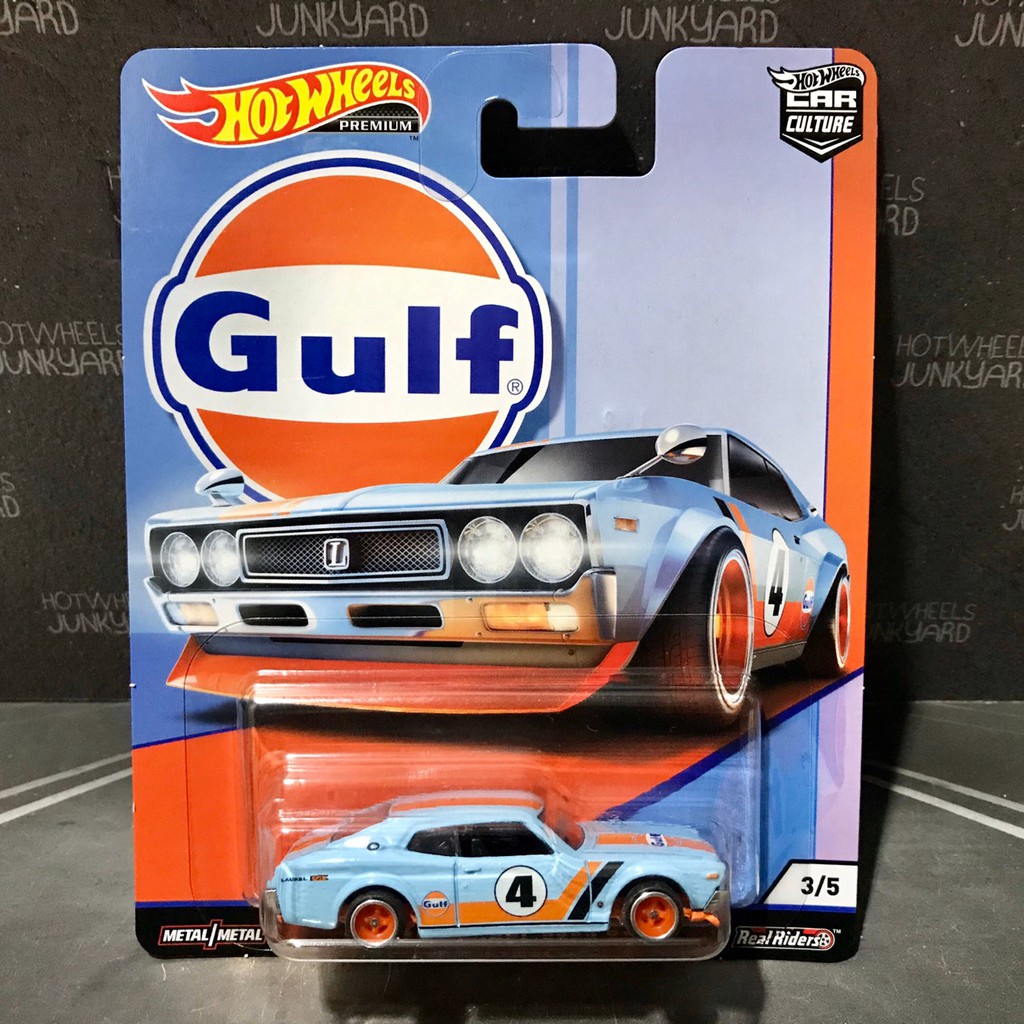 Hot Wheels Nissan Laurel 2000 SGX Gulf Ban Karet Real Riders