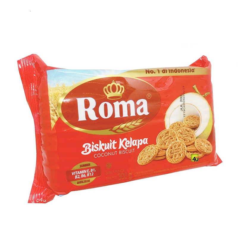 Jual Roma Biskuit Kelapa 300 Gr Indonesiashopee Indonesia 5601