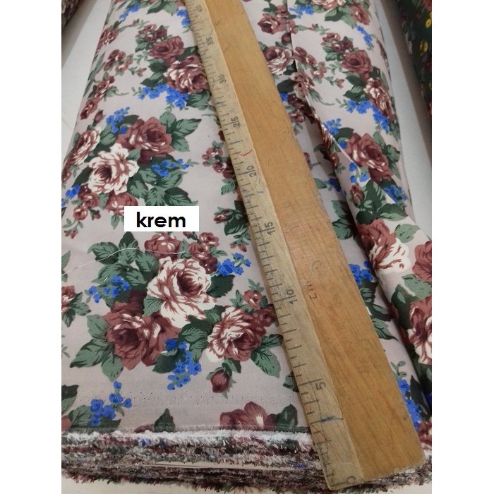 Jual Bahan Kain Katun Mikro warna krem | Shopee Indonesia