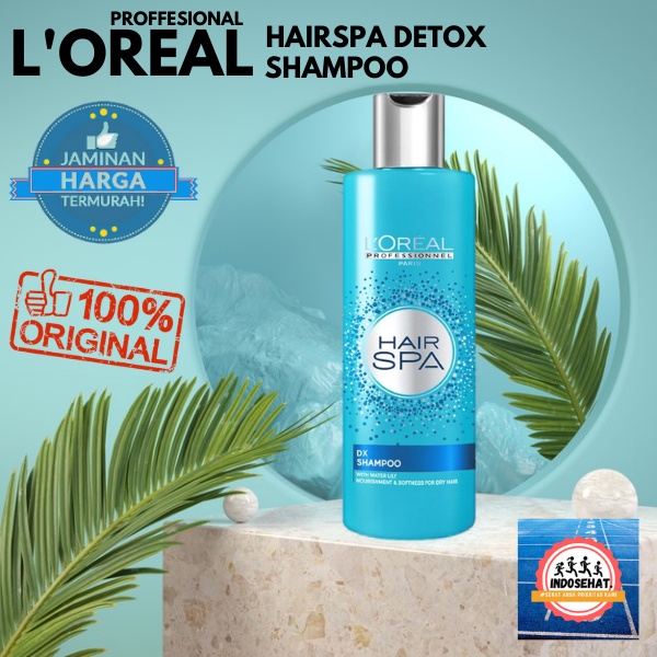 LOREAL Hair Spa Detox DX Shampoo - Shampo Perawatan Pembersih Kulit Kepala Rambut Berminyak Gatal Ketombe 250 ml