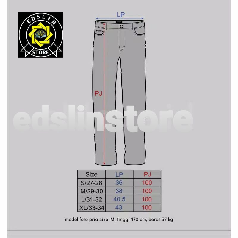 Celana Shoop Jeans Pria Panjang Slim Fit Skiny Levis Hitam Pensil stret jumboSize:S-46