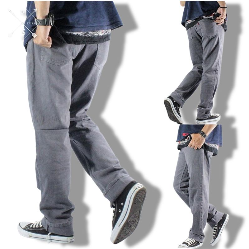 CELANA JEANS STANDAR PRIA GOOD QUALITY Grey