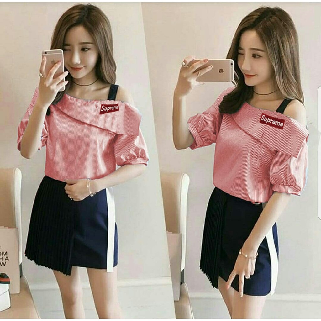 FWG - BLOUSE SUSALUR / BLOUSE SALUR / ATASAN WANITA / PAKAIAN WANITA TERBARU / WANITA