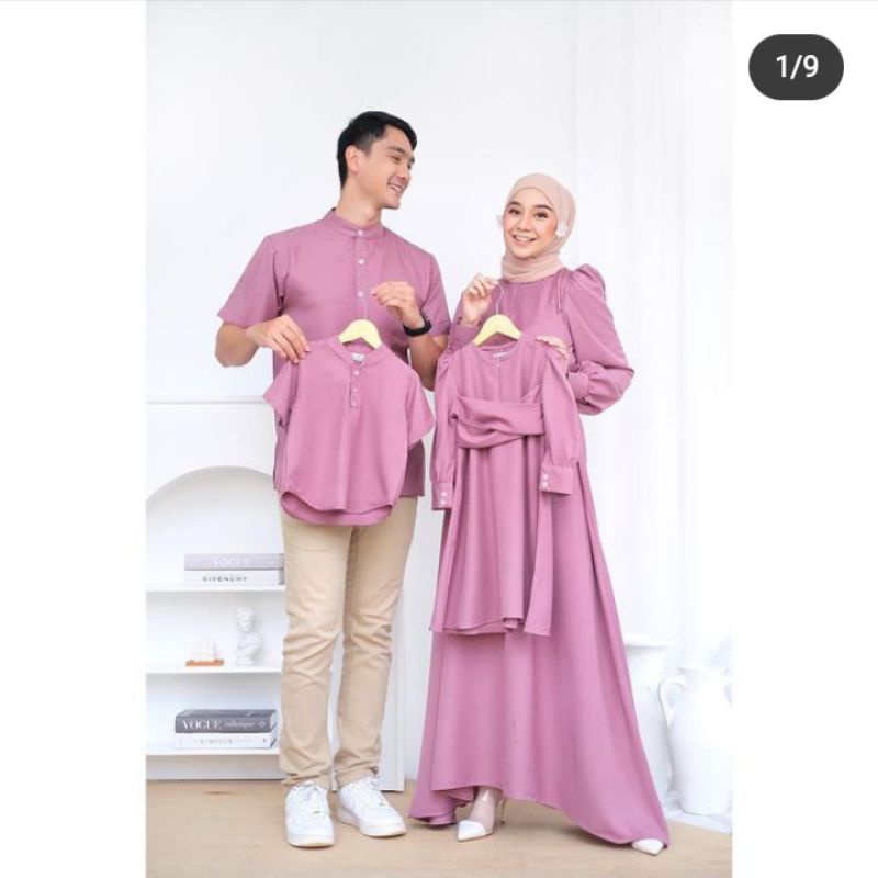 Zara Set Couple Keluarga | Set Couple Keluarga Murah - Family Set Murah | Busana Keluarga Murah - Busana Muslim Keluarga | Family Couple Murah - Gamis Couple Keluarga Murah