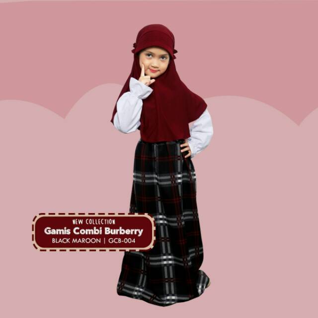GCB_004 GAMIS ANAK COMBI BURBERRY MURAH LUCU KEKINIAN