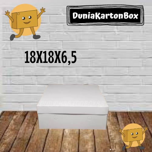 

[50 set atas + bawah] Dus nasi kotak 18x18x6,5 CM