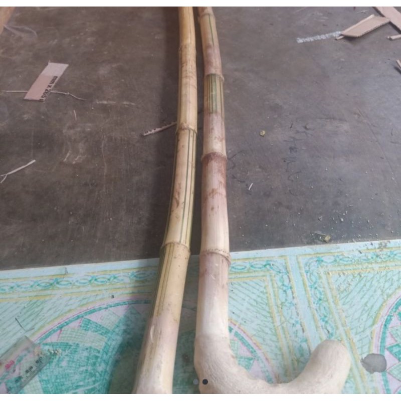 tongkat mainan bambu kuning