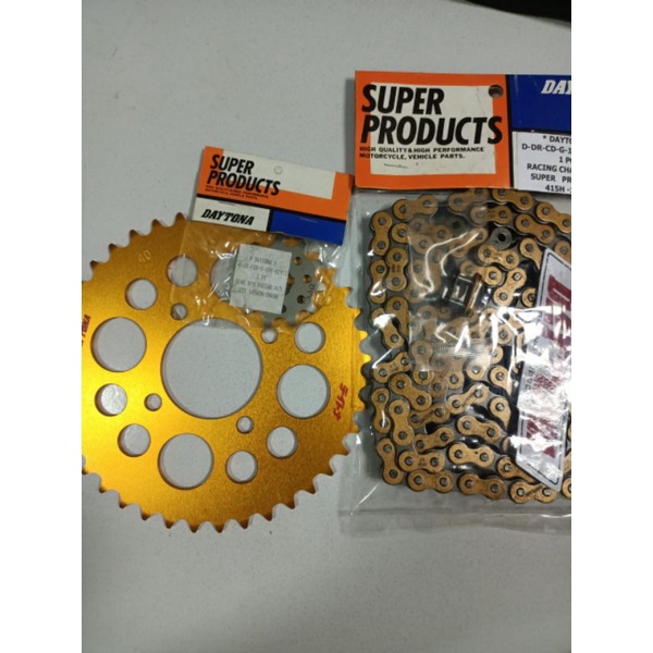 GEAR SET SUZUKI SATRI120RU 415-11-40-130L DAYTONA DURALUMIN