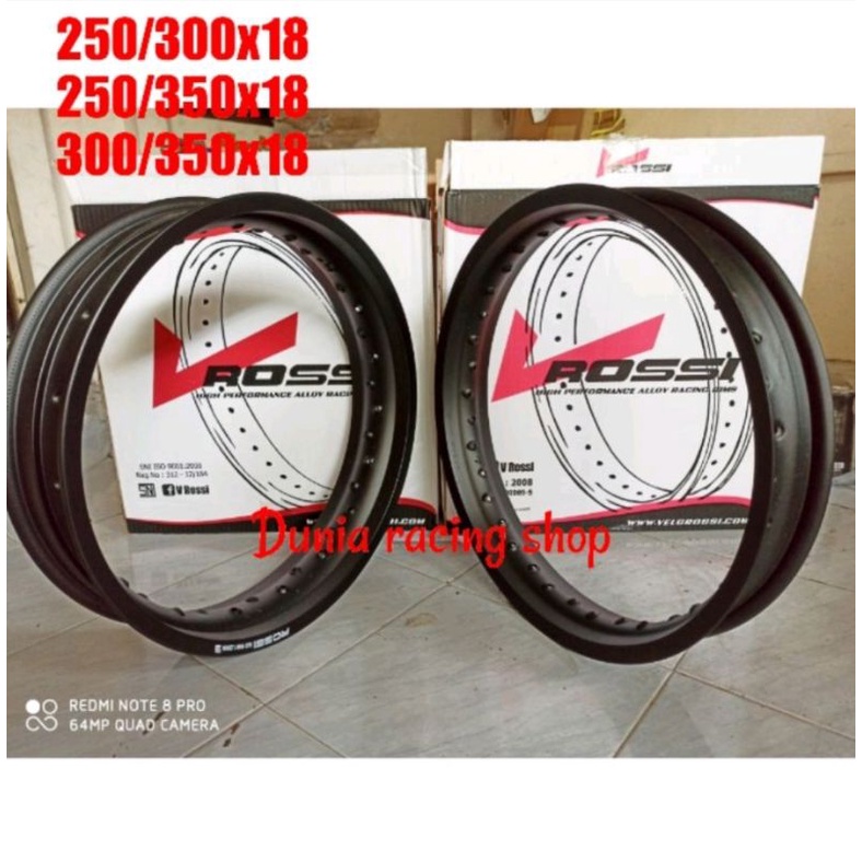 Velg Rossi 250 300 350 ring 18 Velg vRossi SNI ring 18 Sepasang Hole 36
