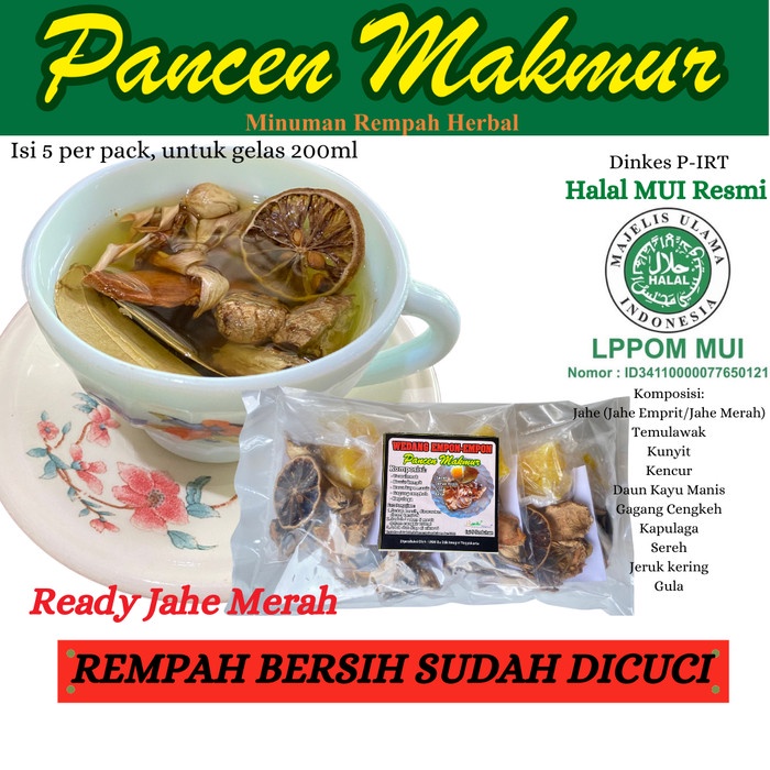 

TERBARU Wedang Empon Empon Rempah Asli - Jahe Basah