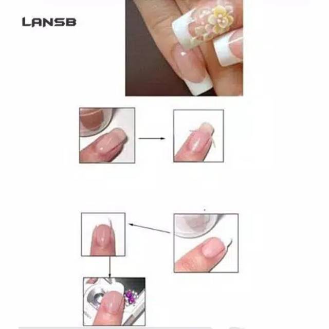 STICKER STENSIL PEMANDU NAIL ART ISI 48 PC / MANICURE