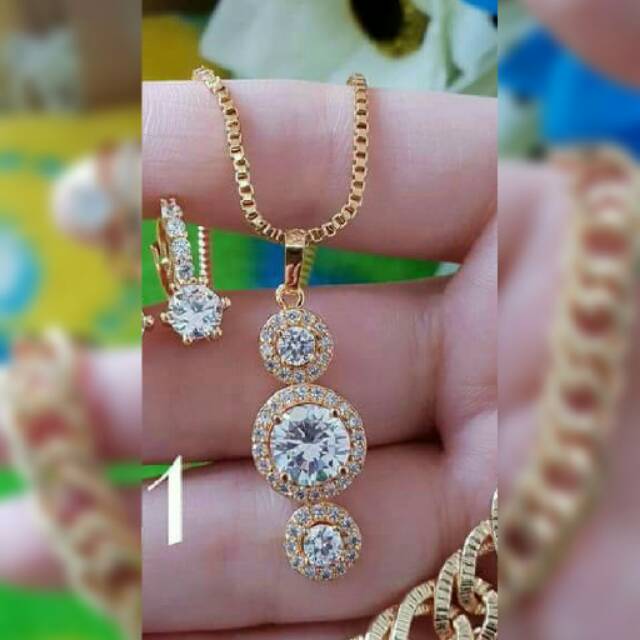 Kalung lapis emas 18k