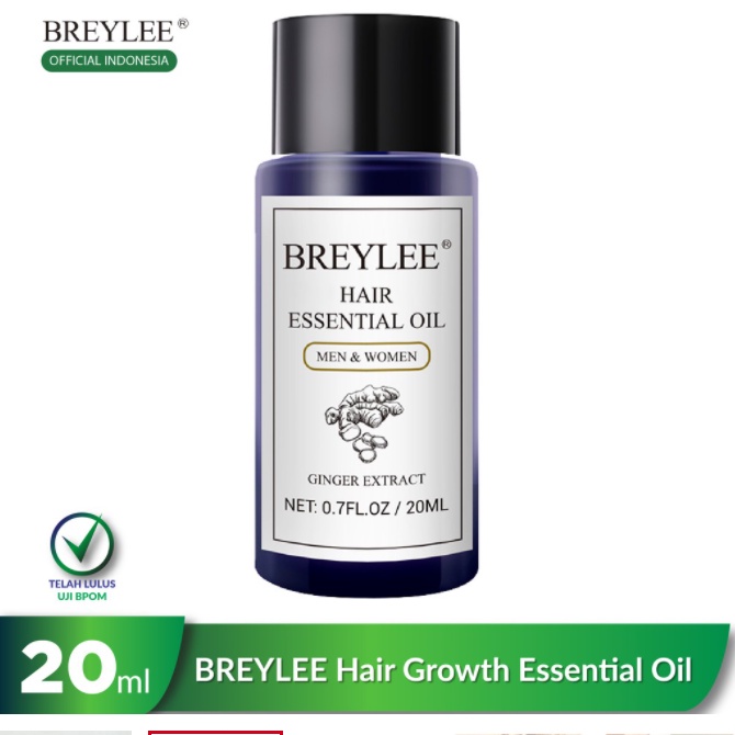 [BPOM] Breylee Hair Essential Oil - BREYLEE Serum Penumbuh Rambut Menyehatkan Kulit Kepala &amp; Meningkatkan Regenerasi Rambut 20ML