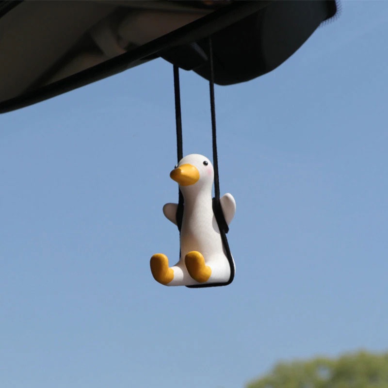 Dekorasi Spion Mobil Car Pendant Duck - TE-20 - White