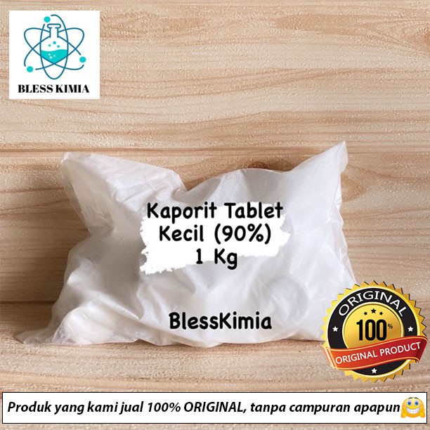 Kaporit Tablet Kecil 90% 1 Kg-Klorin Tablet-Chlorine Tablet-Chlorine