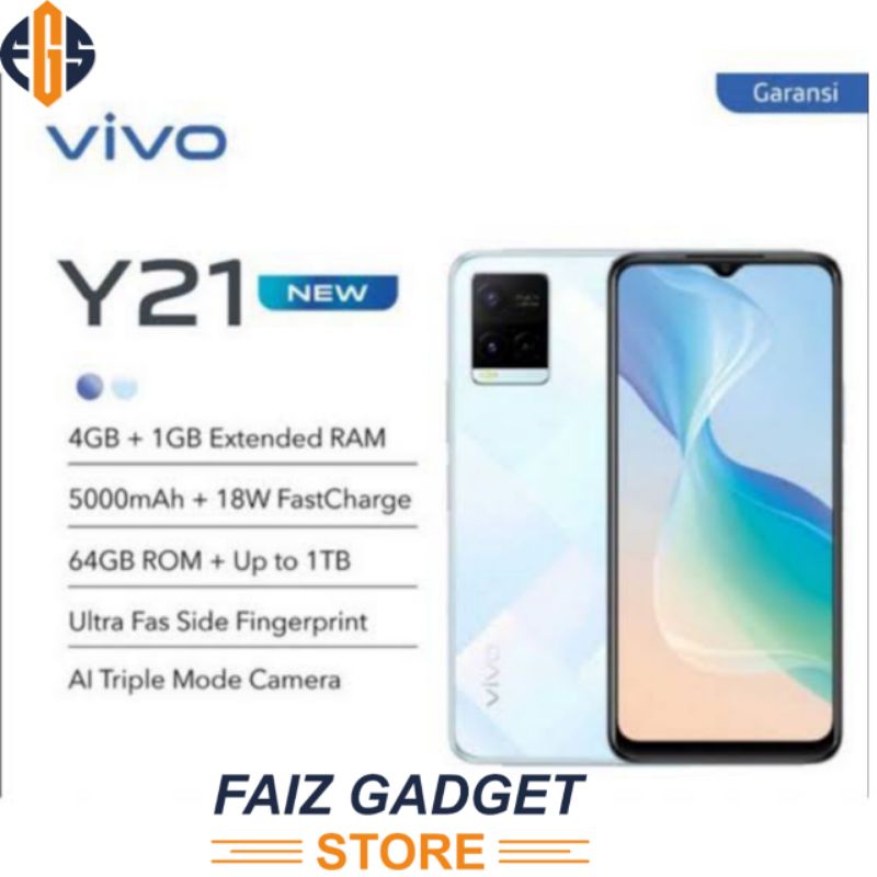 Vivo y21 ram 4/64 new