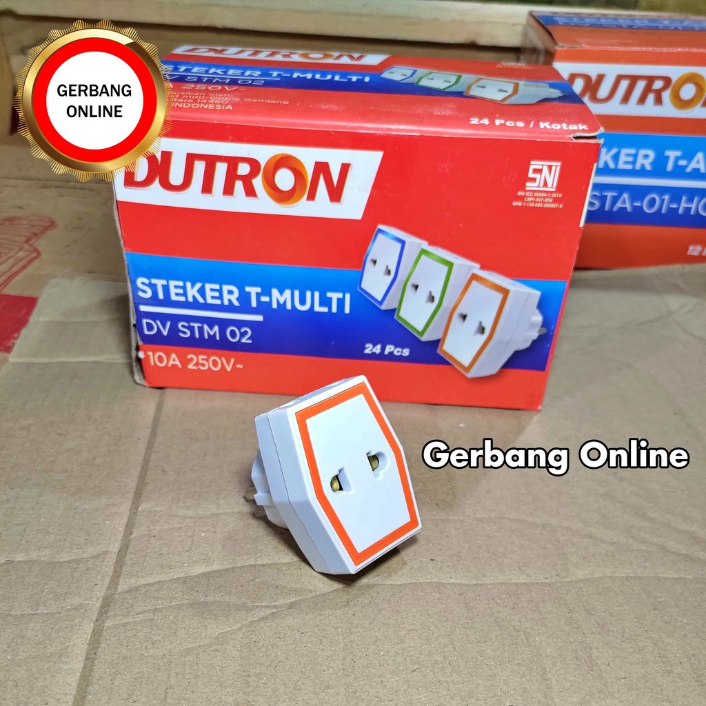 Steker T Dutron Stop Kontak Multi 3 Lubang Super Murah Dv Stm 02